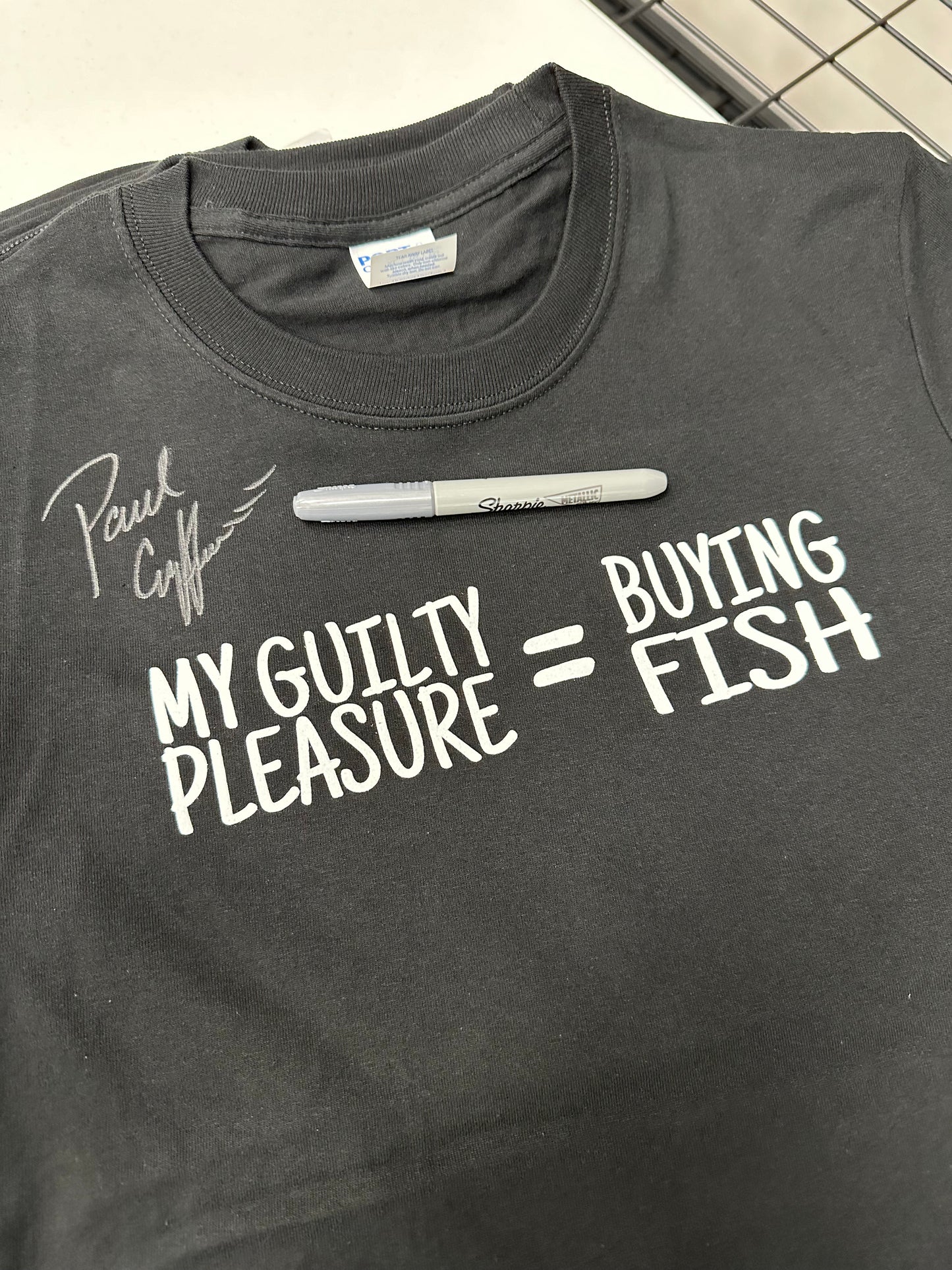 My Guilty Pleasure = Buying Fish T-Shirt (Signed & 2 Entries)