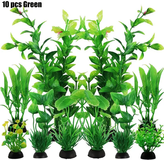 Artificial Aquarium Plants (10pcs)