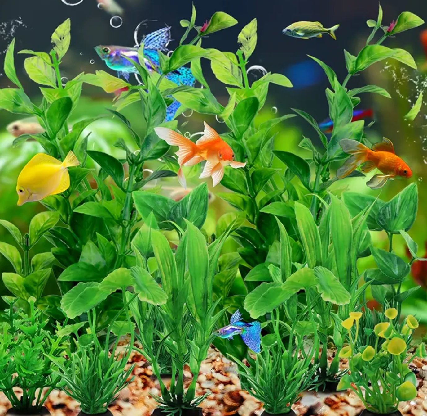 Artificial Aquarium Plants (10pcs)